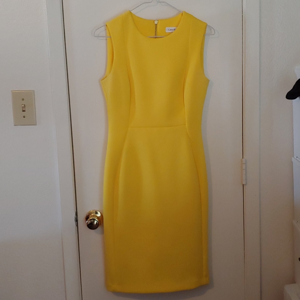 Yellow beautiful mini dress